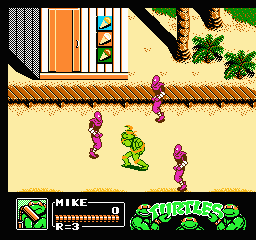 Teenage Mutant Ninja Turtles III The Manhattan Project screenshot 4 for NES